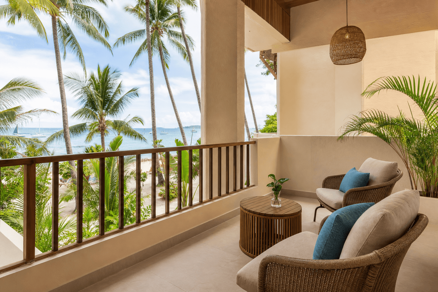 Large private balcony of the Premium Loft